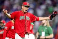 Giovanny Gallegos closed for team Mexico in their 6-5 defeat to Team Japan